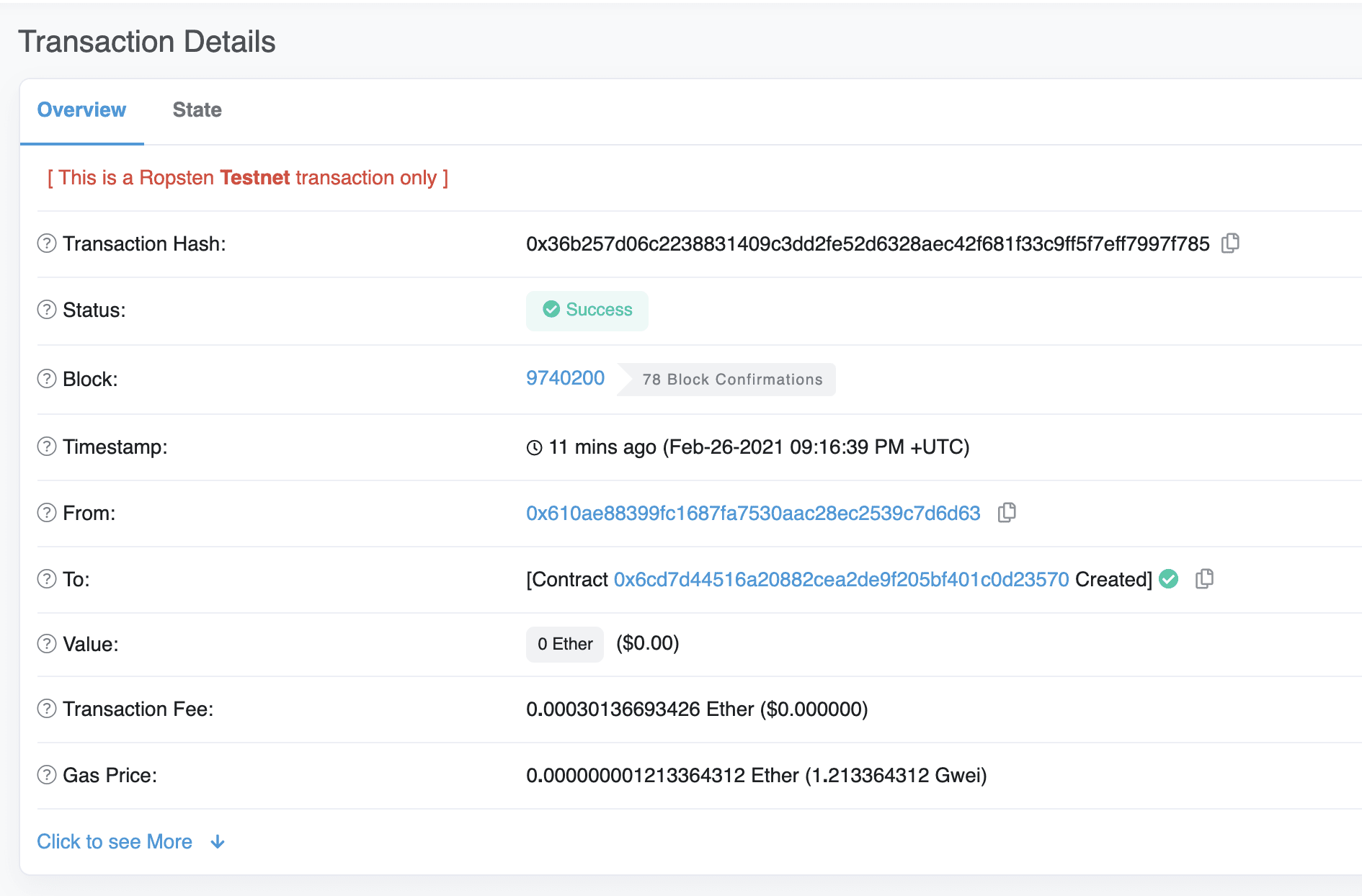 transacción etherscan